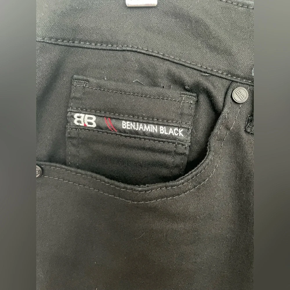 NWOT Benjamin Black Sleek Black Men’s Skinny Jeans 30x32
